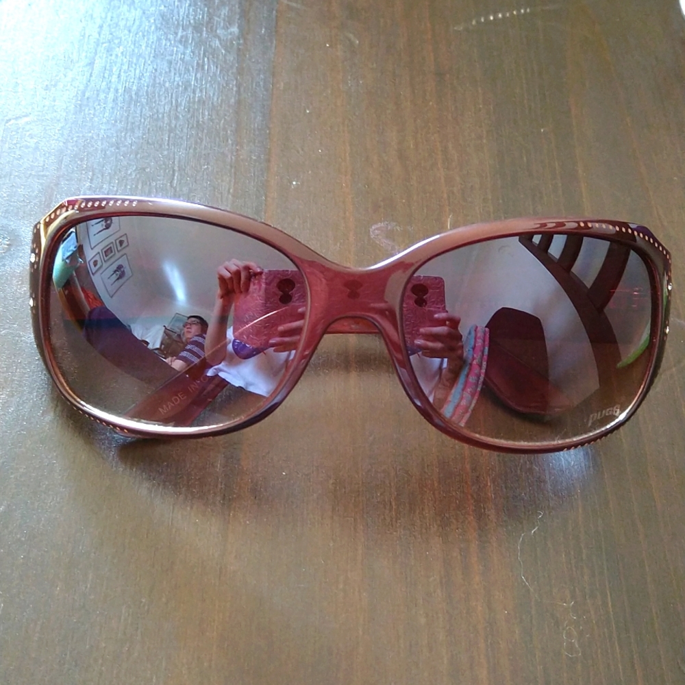 🌟 3/$30. Brown Pugs Sunglasses